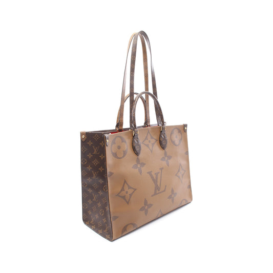 オンザゴーGM モノグラムジャイアント リバース ショルダーバッグ トートバッグ PVC ブラウン ベージュ ルイヴィトン バッグ LOUIS VUITTON