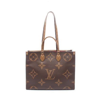 オンザゴーGM モノグラムジャイアント リバース ショルダーバッグ トートバッグ PVC ブラウン ベージュ ルイヴィトン バッグ LOUIS VUITTON