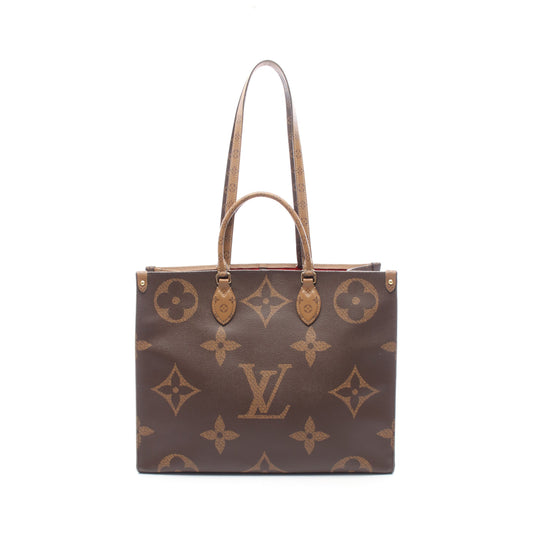 オンザゴーGM モノグラムジャイアント リバース ショルダーバッグ トートバッグ PVC ブラウン ベージュ ルイヴィトン バッグ LOUIS VUITTON
