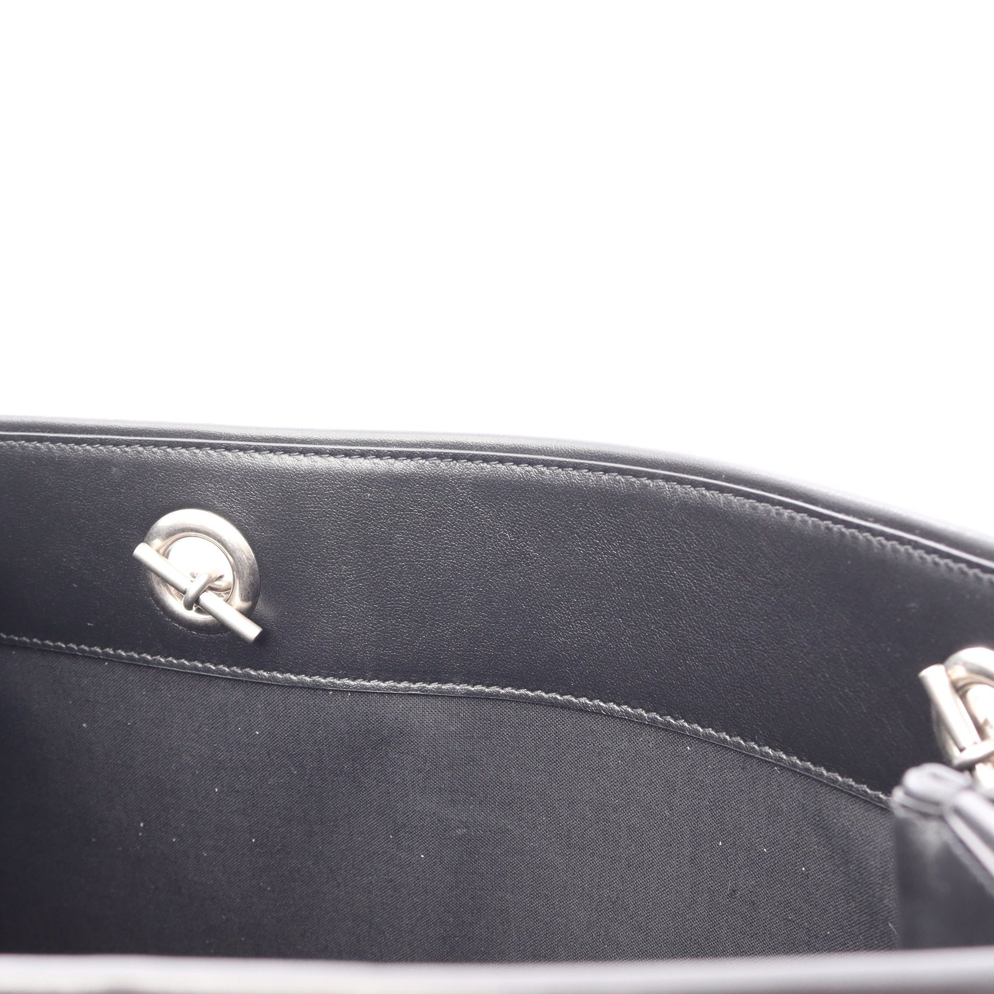 DUTY FREE TOTE M チェーンショルダーバッグ チェーントートバッグ キャンバス レザー ライトグレー ブラック バレンシアガ バッグ BALENCIAGA