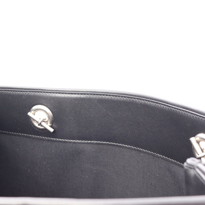 DUTY FREE TOTE M チェーンショルダーバッグ チェーントートバッグ キャンバス レザー ライトグレー ブラック バレンシアガ バッグ BALENCIAGA