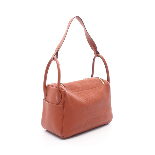 リンディ30 キュイーブル ショルダーバッグ トリヨンクレマンス ブラウン ゴールド金具 X刻印 エルメス バッグ HERMES