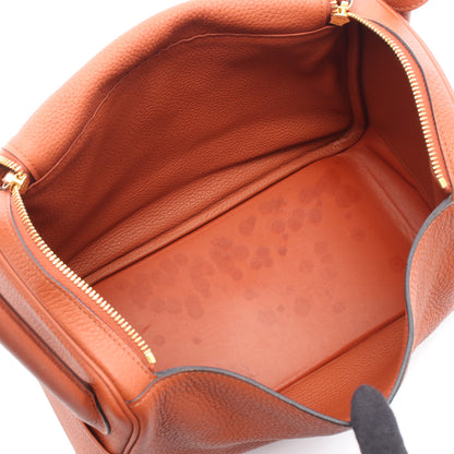 リンディ30 キュイーブル ショルダーバッグ トリヨンクレマンス ブラウン ゴールド金具 X刻印 エルメス バッグ HERMES