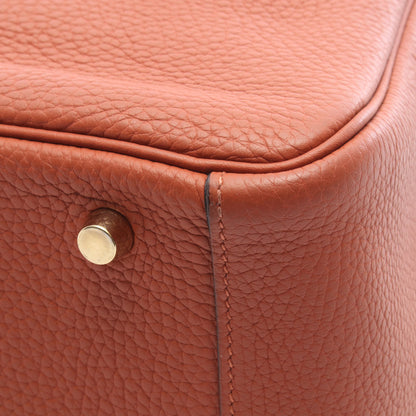 リンディ30 キュイーブル ショルダーバッグ トリヨンクレマンス ブラウン ゴールド金具 X刻印 エルメス バッグ HERMES
