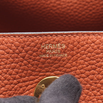 リンディ30 キュイーブル ショルダーバッグ トリヨンクレマンス ブラウン ゴールド金具 X刻印 エルメス バッグ HERMES
