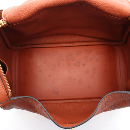 リンディ30 キュイーブル ショルダーバッグ トリヨンクレマンス ブラウン ゴールド金具 X刻印 エルメス バッグ HERMES