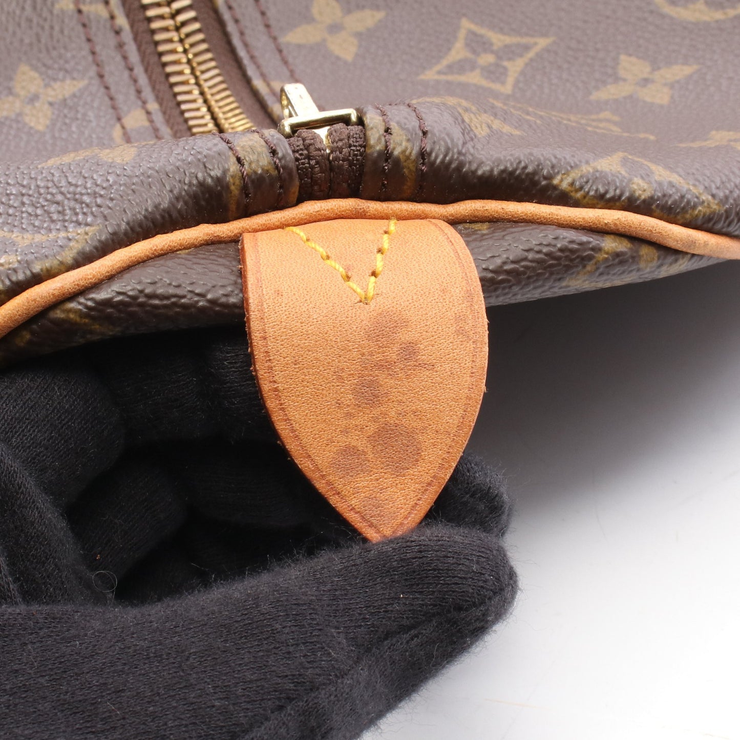 キーポル55 モノグラム ボストンバッグ PVC レザー ブラウン ルイヴィトン バッグ LOUIS VUITTON