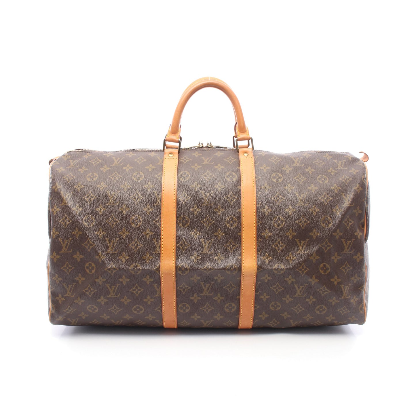 キーポル55 モノグラム ボストンバッグ PVC レザー ブラウン ルイヴィトン バッグ LOUIS VUITTON