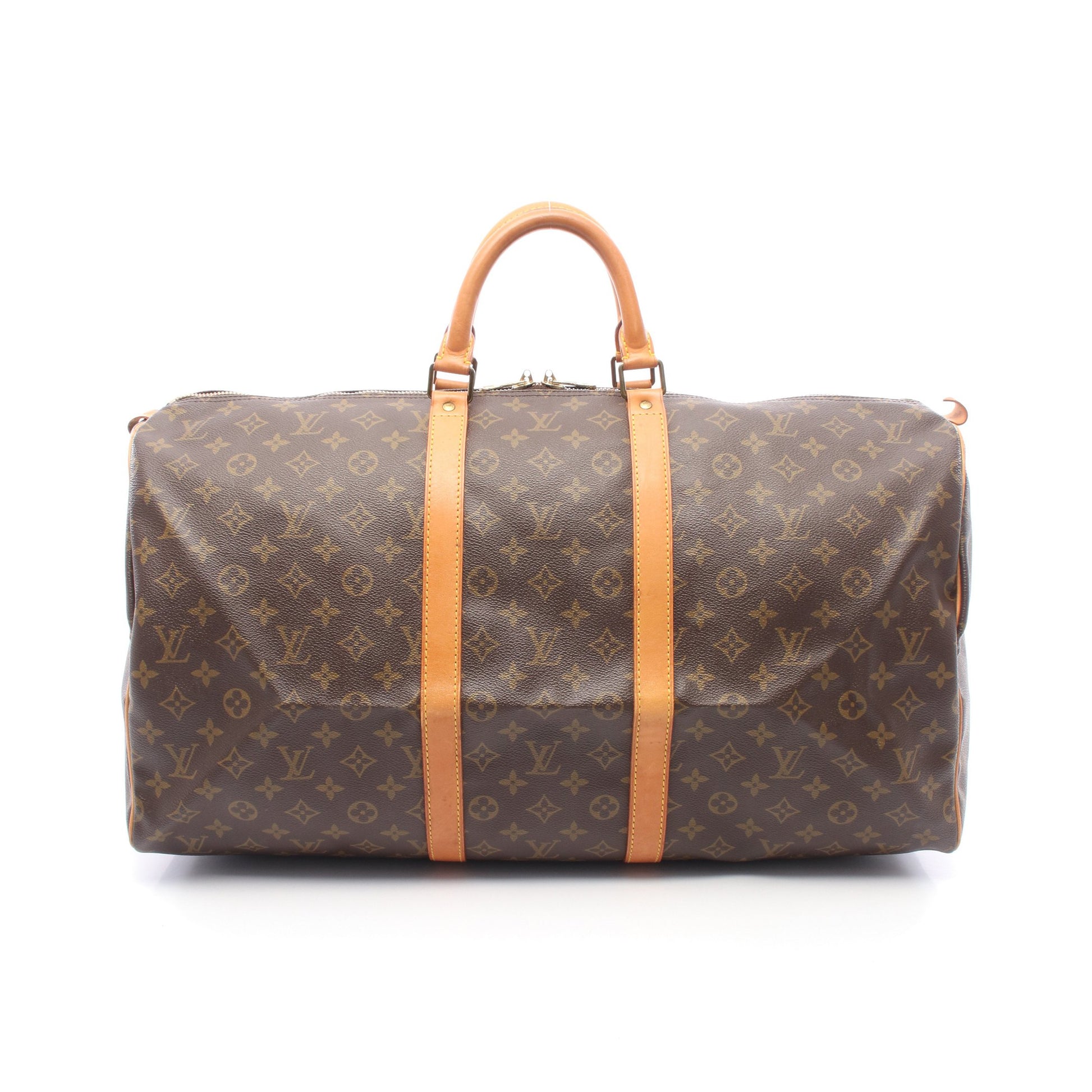 キーポル55 モノグラム ボストンバッグ PVC レザー ブラウン ルイヴィトン バッグ LOUIS VUITTON