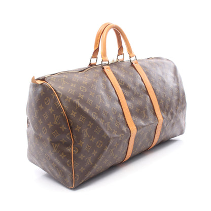 キーポル55 モノグラム ボストンバッグ PVC レザー ブラウン ルイヴィトン バッグ LOUIS VUITTON