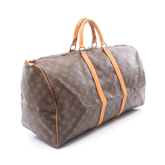 キーポル55 モノグラム ボストンバッグ PVC レザー ブラウン ルイヴィトン バッグ LOUIS VUITTON