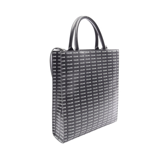 スモール バーティカル カバ トリオンフ 2WAY ハンドバッグ トートバッグ PVC レザー ブラック ホワイト セリーヌ バッグ CELINE