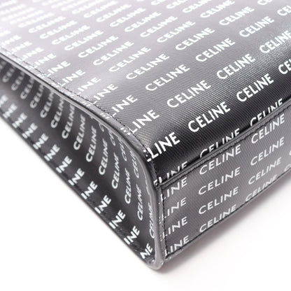 スモール バーティカル カバ トリオンフ 2WAY ハンドバッグ トートバッグ PVC レザー ブラック ホワイト セリーヌ バッグ CELINE