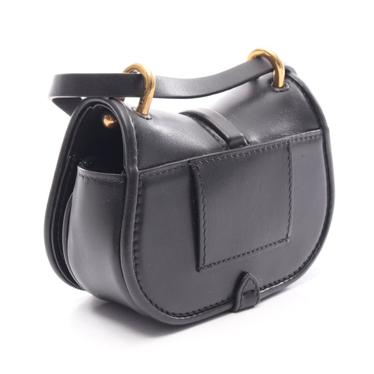 カモン ナノ ショルダーバッグ レザー ブラック フェンディ バッグ FENDI