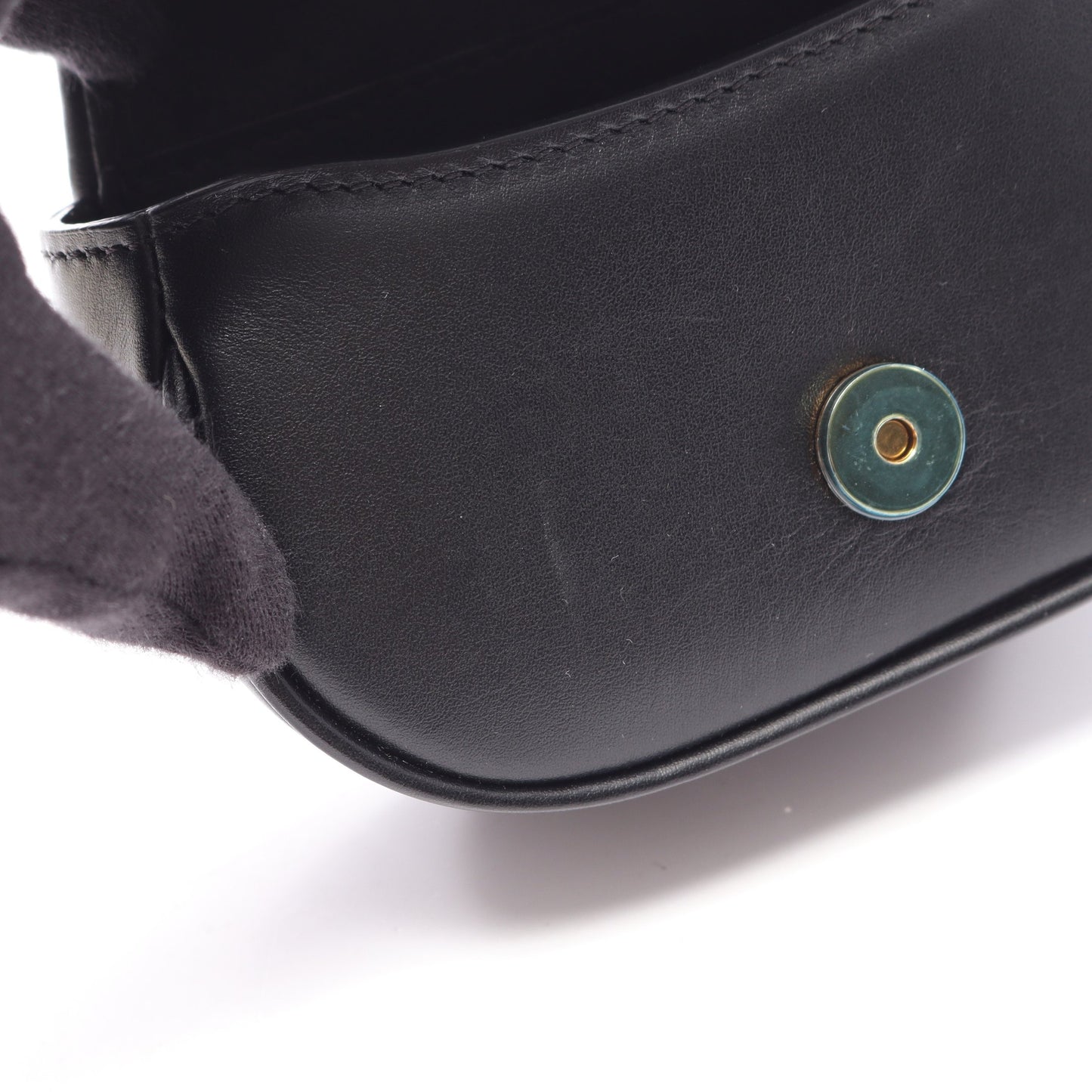 カモン ナノ ショルダーバッグ レザー ブラック フェンディ バッグ FENDI
