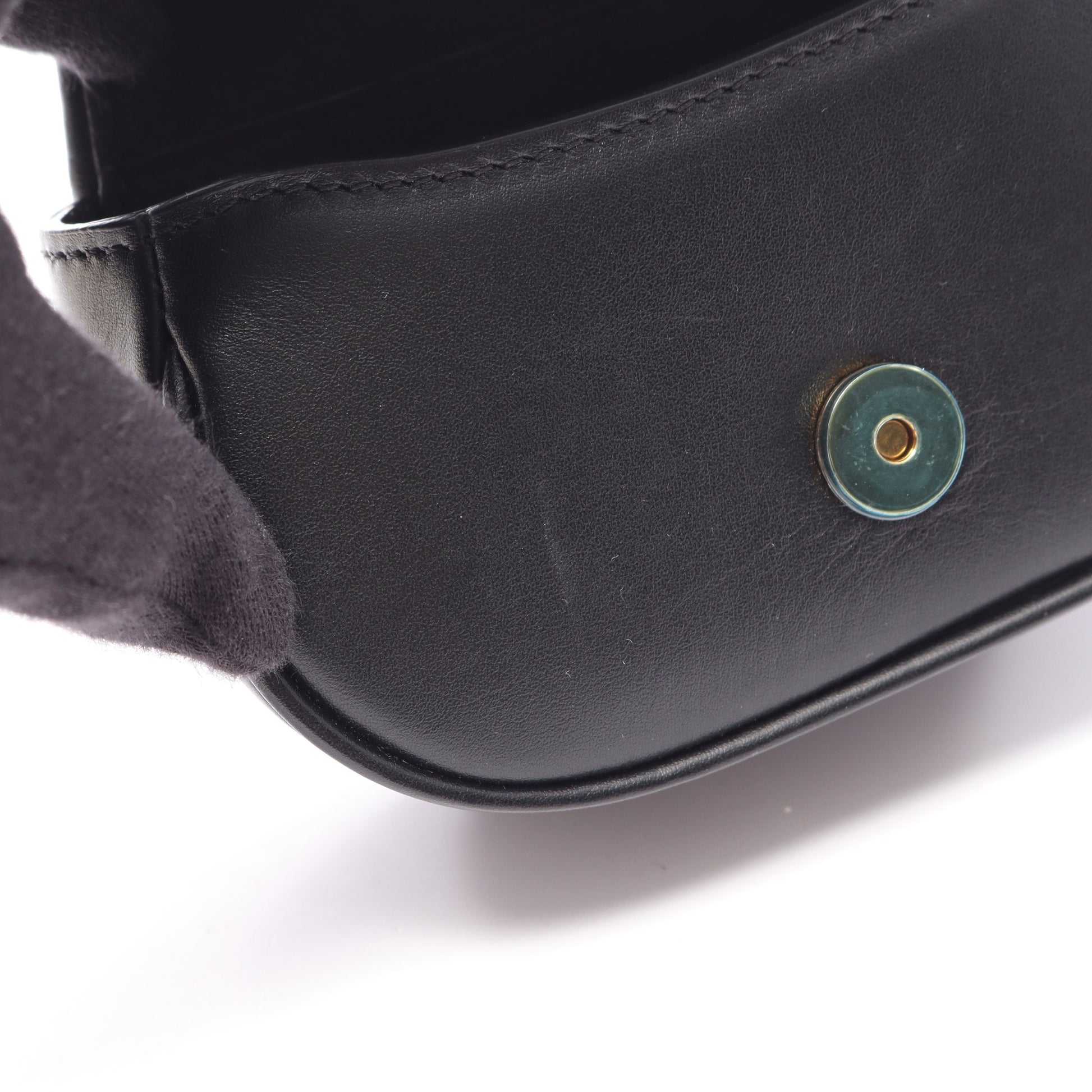 カモン ナノ ショルダーバッグ レザー ブラック フェンディ バッグ FENDI