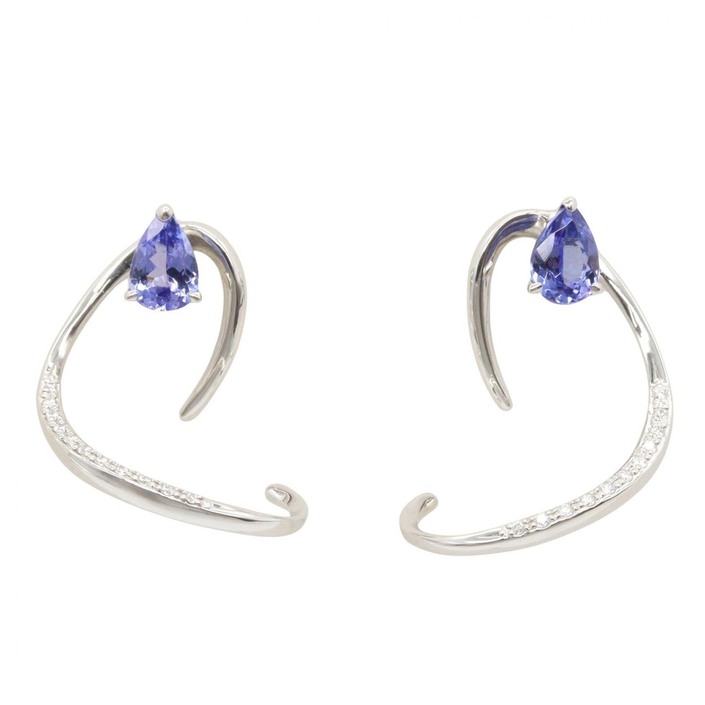 タンザナイト ダイヤ ピアス ピアス PT950 タンザナイト ダイヤモンド プラチナ ブルー クリア スタージュエリー アクセサリー STAR JEWELRY