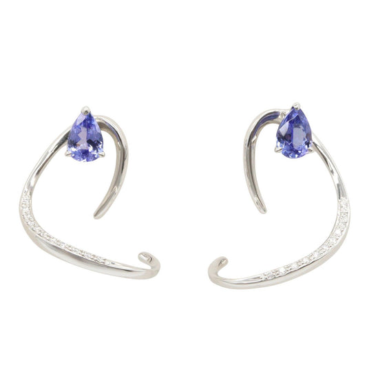 タンザナイト ダイヤ ピアス ピアス PT950 タンザナイト ダイヤモンド プラチナ ブルー クリア スタージュエリー アクセサリー STAR JEWELRY