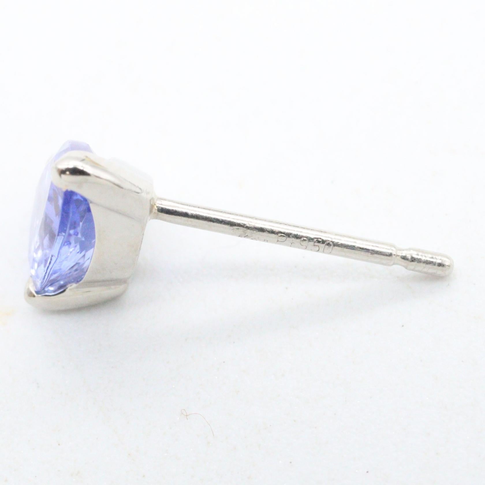 タンザナイト ダイヤ ピアス ピアス PT950 タンザナイト ダイヤモンド プラチナ ブルー クリア スタージュエリー アクセサリー STAR JEWELRY