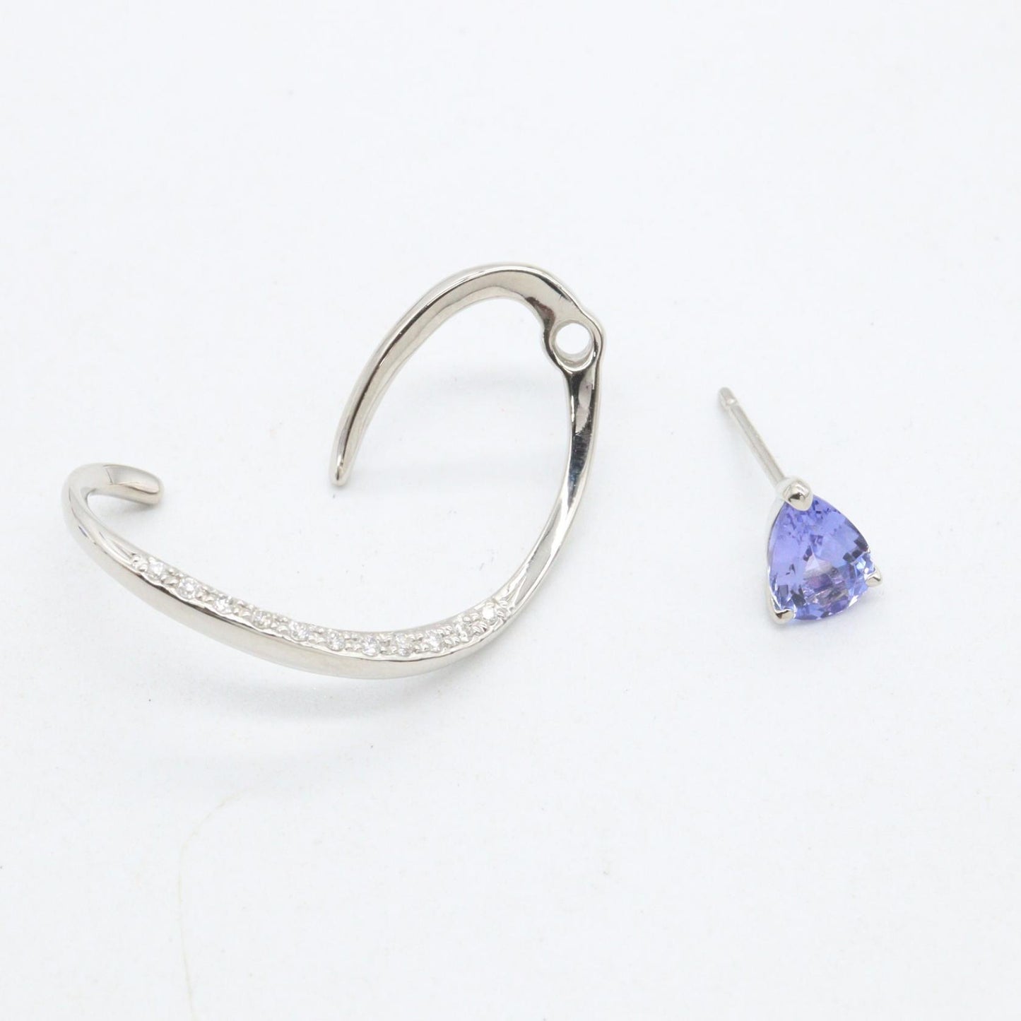 タンザナイト ダイヤ ピアス ピアス PT950 タンザナイト ダイヤモンド プラチナ ブルー クリア スタージュエリー アクセサリー STAR JEWELRY