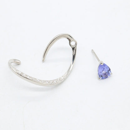 タンザナイト ダイヤ ピアス ピアス PT950 タンザナイト ダイヤモンド プラチナ ブルー クリア スタージュエリー アクセサリー STAR JEWELRY