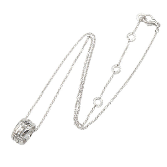 オープンパレンテシ リング ネックレス K18WG ホワイトゴールド ブルガリ アクセサリー BVLGARI