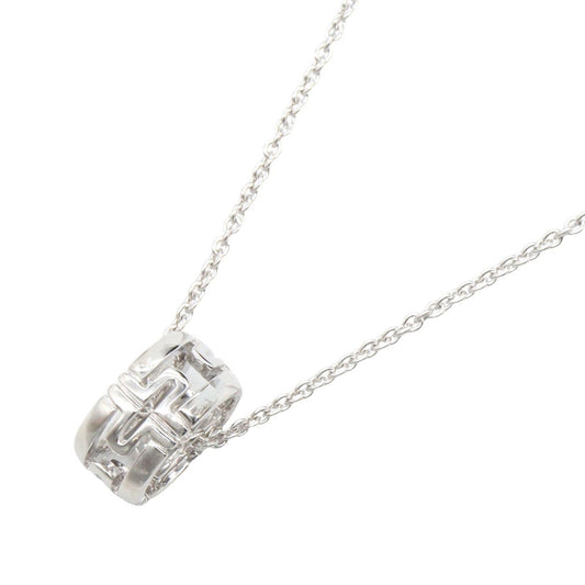 オープンパレンテシ リング ネックレス K18WG ホワイトゴールド ブルガリ アクセサリー BVLGARI