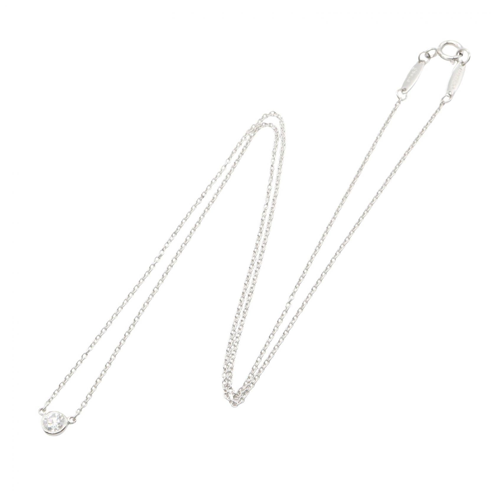 バイザヤード ネックレス ネックレス PT950 ダイヤモンド クリア ティファニー アクセサリー TIFFANY & Co.