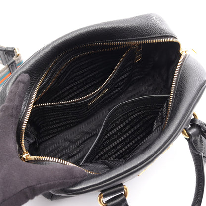 VITTELO PHENIX 2WAY ハンドバッグ レザー ブラック プラダ