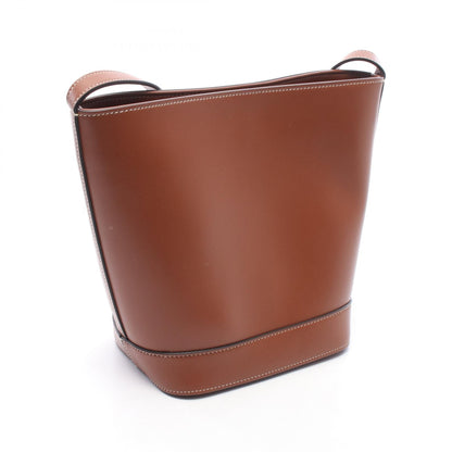 スモール バケット キュイル トリオンフ ショルダーバッグ レザー ブラウン セリーヌ バッグ CELINE