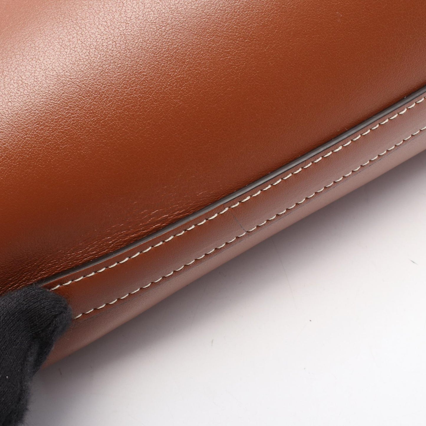 スモール バケット キュイル トリオンフ ショルダーバッグ レザー ブラウン セリーヌ バッグ CELINE