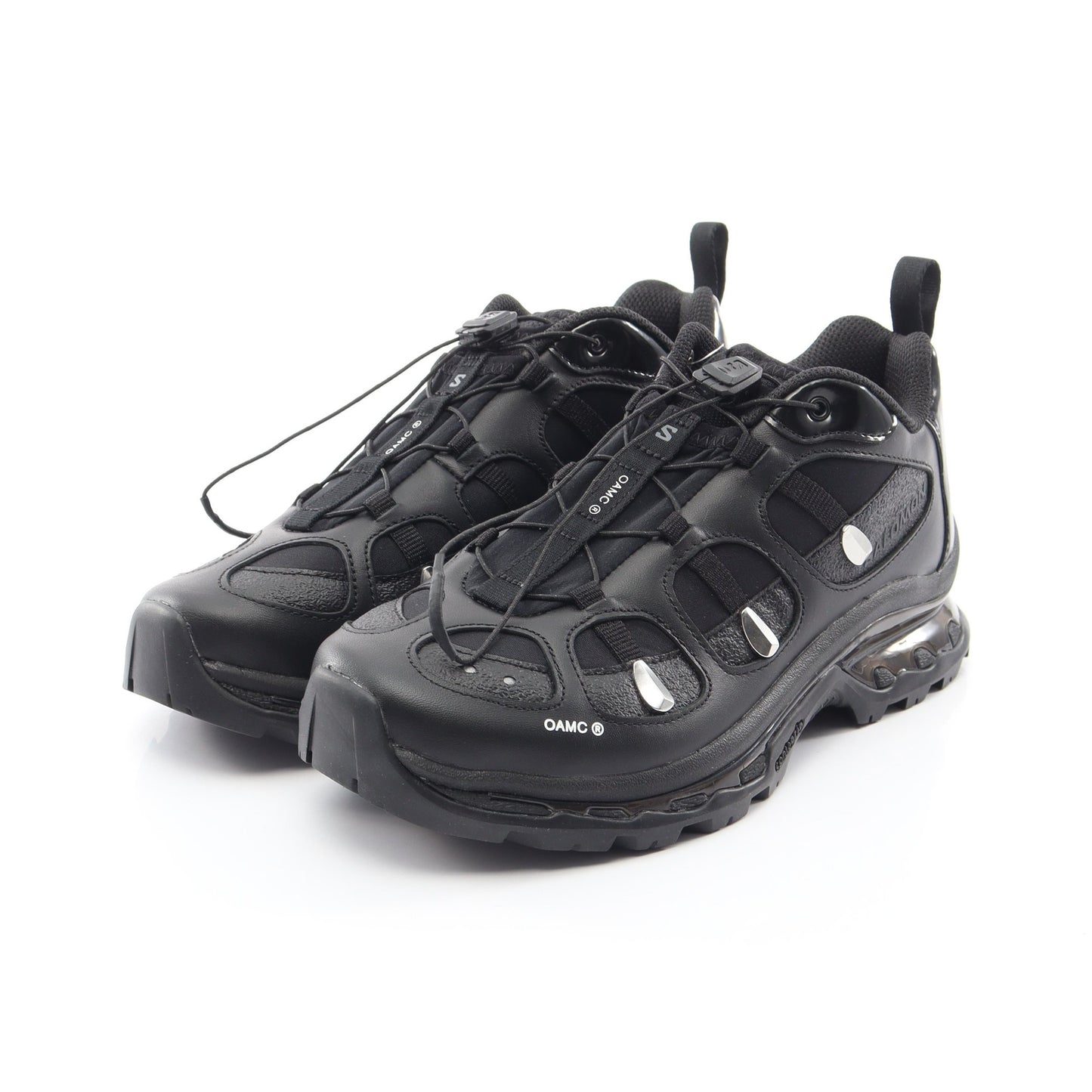 OAMC × SALOMON XT-QUEST スニーカー レザー ファブリック ブラック オーエーエムシー