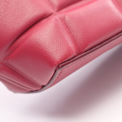 パデッド ハーフムーン チェーンショルダーバッグ レザー ピンクパープル ボッテガヴェネタ バッグ BOTTEGA VENETA