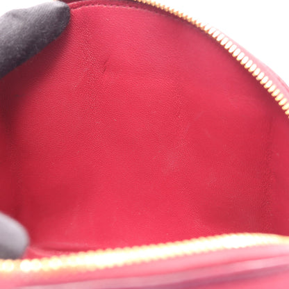 パデッド ハーフムーン チェーンショルダーバッグ レザー ピンクパープル ボッテガヴェネタ バッグ BOTTEGA VENETA