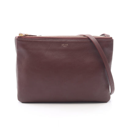 TRIO LARGE トリオ ラージ ショルダーバッグ レザー ボルドー セリーヌ バッグ CELINE