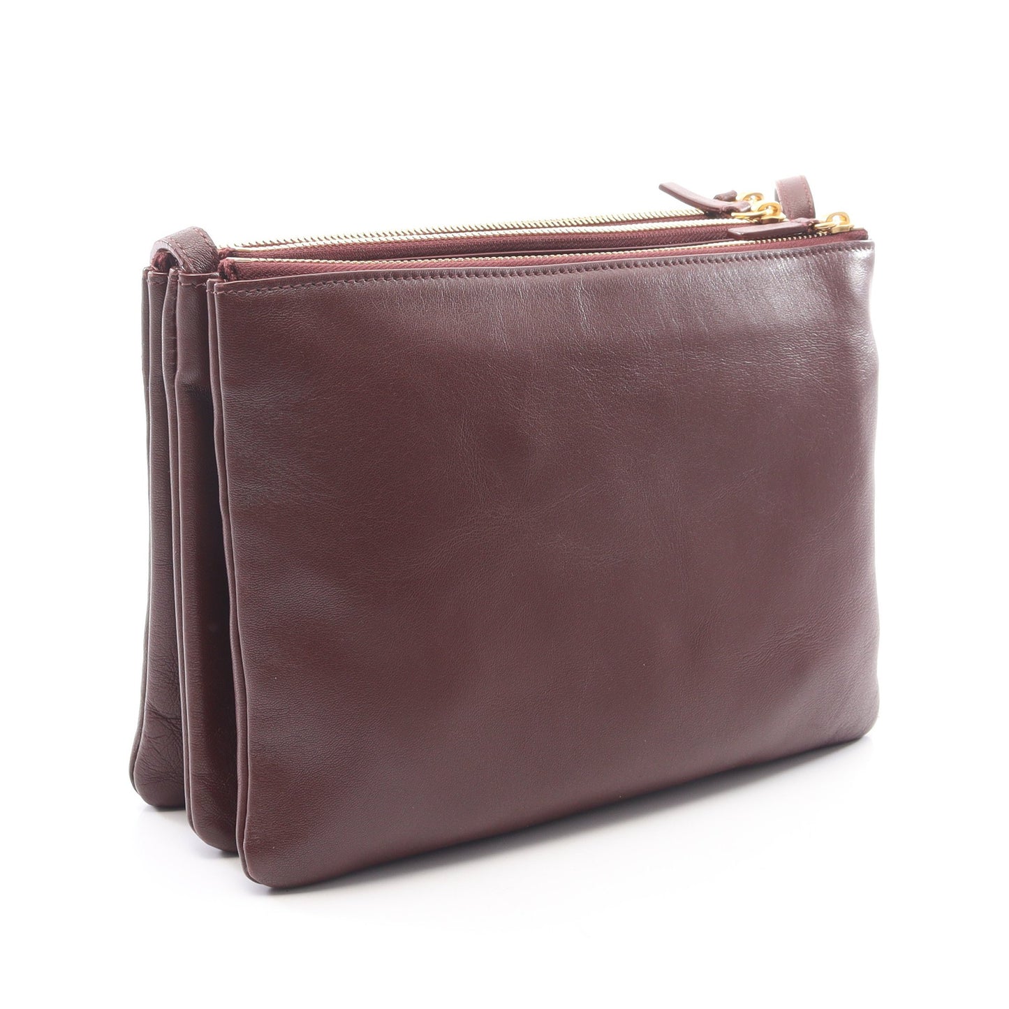 TRIO LARGE トリオ ラージ ショルダーバッグ レザー ボルドー セリーヌ バッグ CELINE