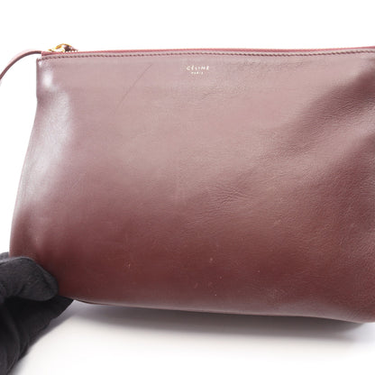 TRIO LARGE トリオ ラージ ショルダーバッグ レザー ボルドー セリーヌ バッグ CELINE
