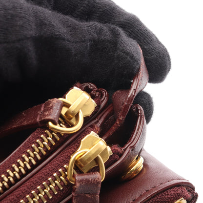 TRIO LARGE トリオ ラージ ショルダーバッグ レザー ボルドー セリーヌ バッグ CELINE