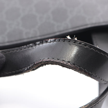 GGスプリーム ハンドバッグ トートバッグ PVC レザー ブラック グッチ バッグ GUCCI