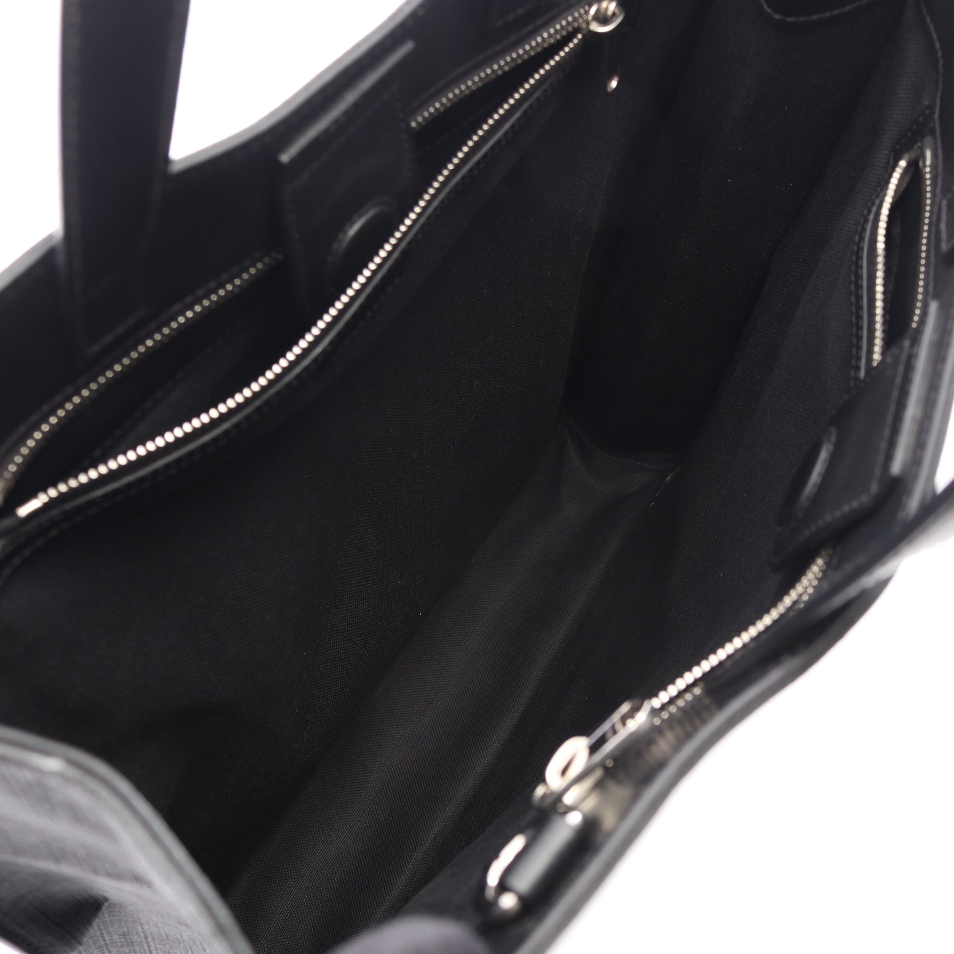 GGスプリーム ハンドバッグ トートバッグ PVC レザー ブラック グッチ バッグ GUCCI