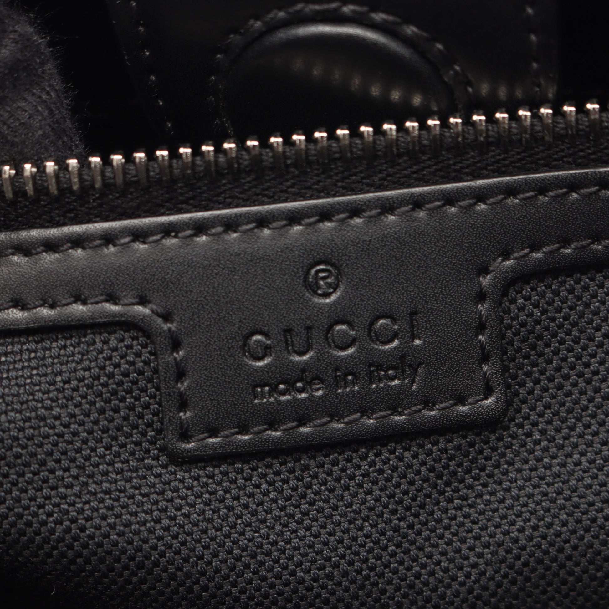 GGスプリーム ハンドバッグ トートバッグ PVC レザー ブラック グッチ バッグ GUCCI