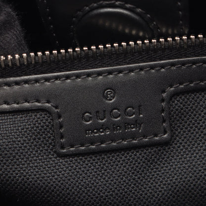 GGスプリーム ハンドバッグ トートバッグ PVC レザー ブラック グッチ バッグ GUCCI