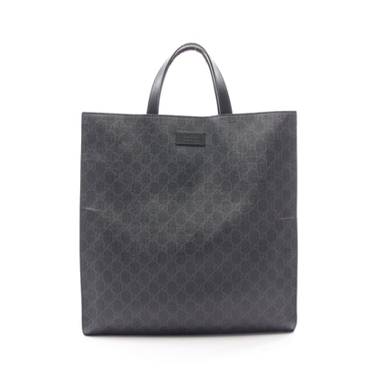 GGスプリーム ハンドバッグ トートバッグ PVC レザー ブラック グッチ バッグ GUCCI