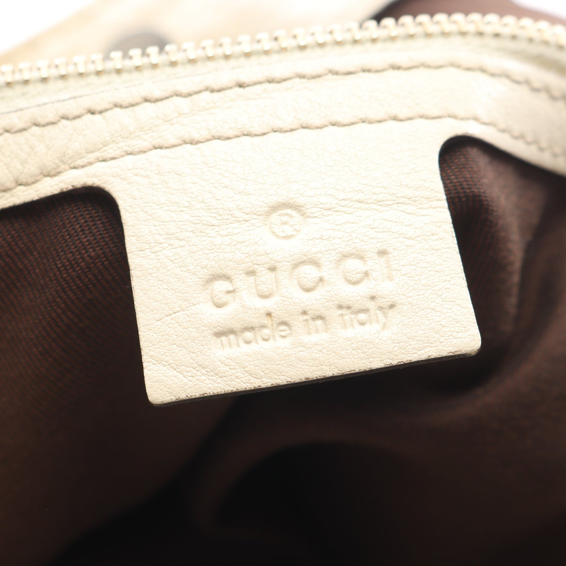 GGキャンバス ショルダーバッグ キャンバス レザー ベージュ アイボリー グッチ バッグ GUCCI