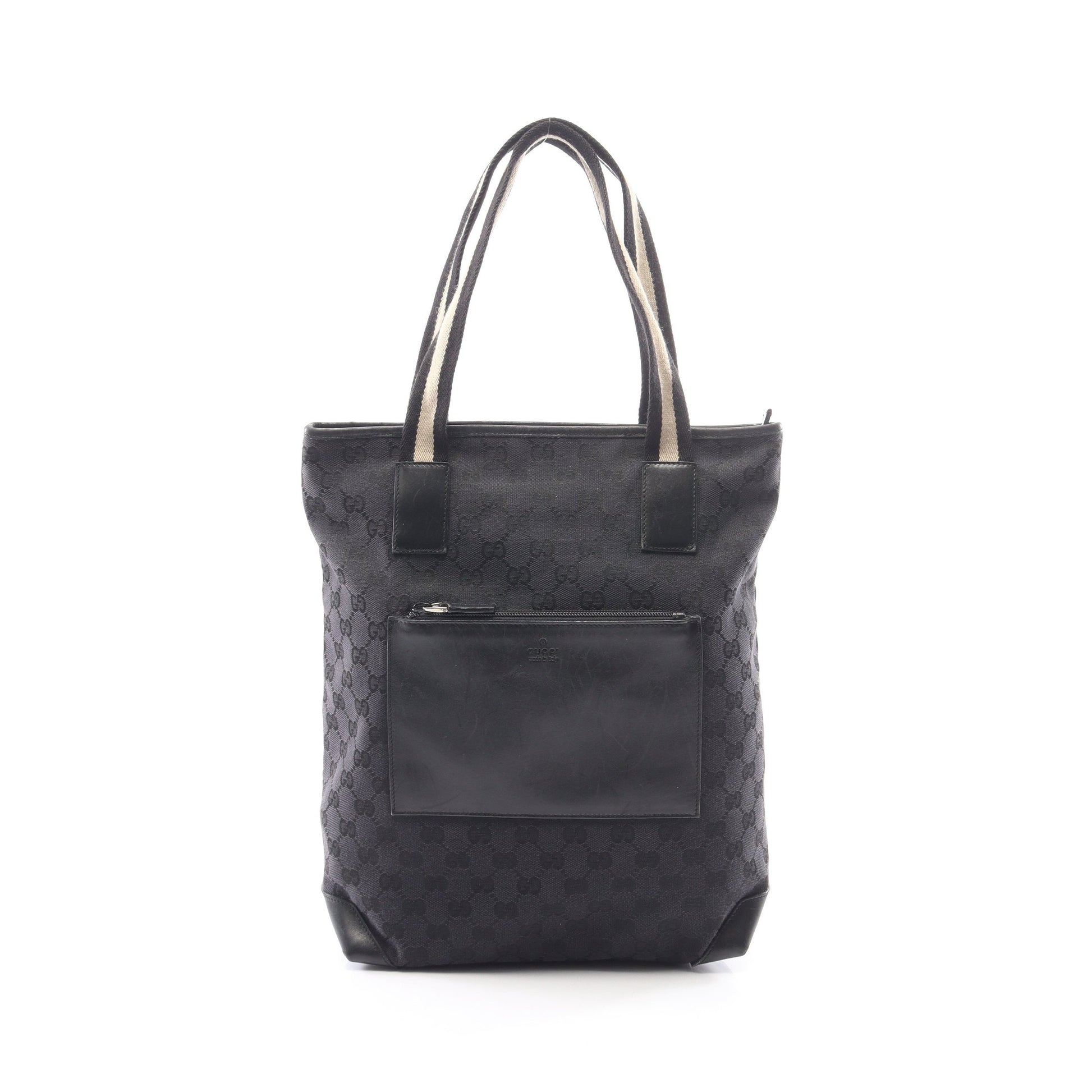 GGキャンバス ショルダーバッグ トートバッグ キャンバス レザー ブラック グッチ バッグ GUCCI
