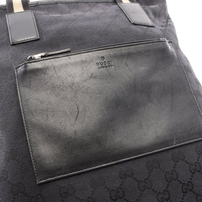 GGキャンバス ショルダーバッグ トートバッグ キャンバス レザー ブラック グッチ バッグ GUCCI