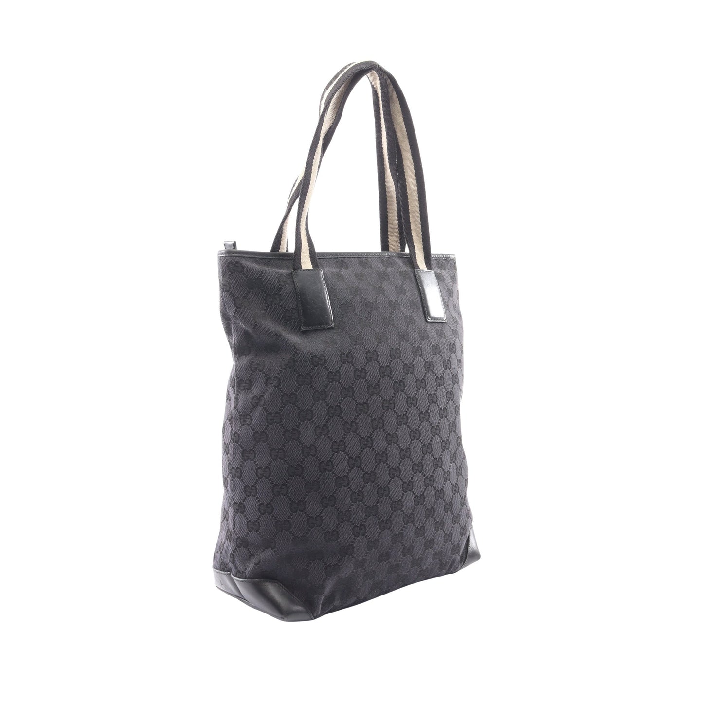 GGキャンバス ショルダーバッグ トートバッグ キャンバス レザー ブラック グッチ バッグ GUCCI