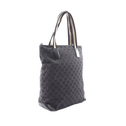 GGキャンバス ショルダーバッグ トートバッグ キャンバス レザー ブラック グッチ バッグ GUCCI
