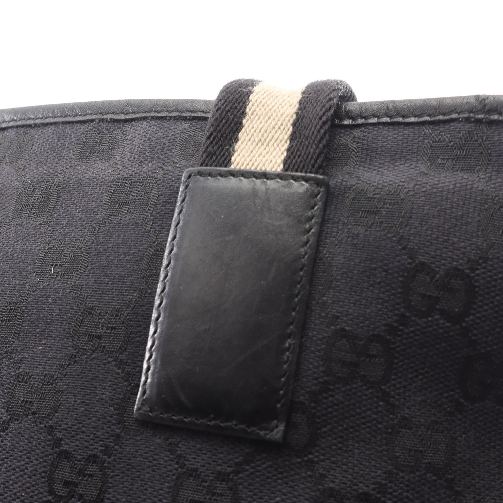 GGキャンバス ショルダーバッグ トートバッグ キャンバス レザー ブラック グッチ バッグ GUCCI