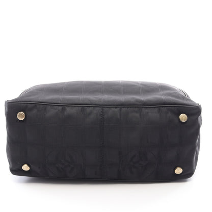 ニュートラベルラインPM ハンドバッグ トートバッグ ナイロンキャンバス レザー ブラック ゴールド金具 シャネル バッグ CHANEL